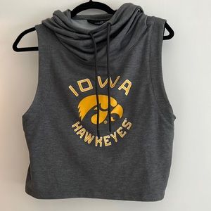 Iowa Hawkeyes Cropped Under Armour Hoodie